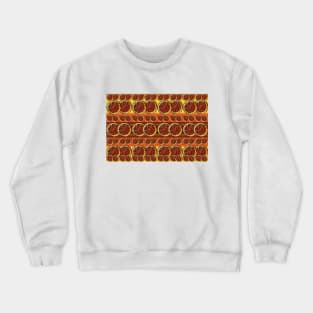 Pattern with Red Orange Slices Crewneck Sweatshirt